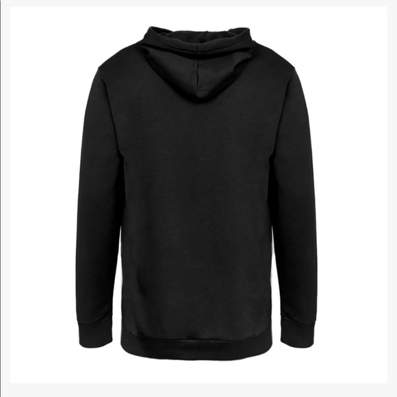 NWT Mens Adidas Black Trefoil Fleece Hoodie - Picture 4 of 11